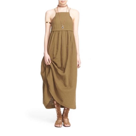 Free People Dresses & Skirts - Free people ojai ladder back maxi dress cotton